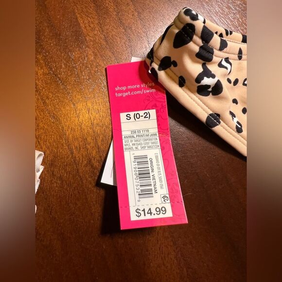 Xhilaration Animal Print Off-Shoulder Bikini Set NWT SMALL - Picture 4 of 9